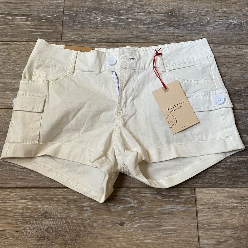 NEW White Twill Shorts